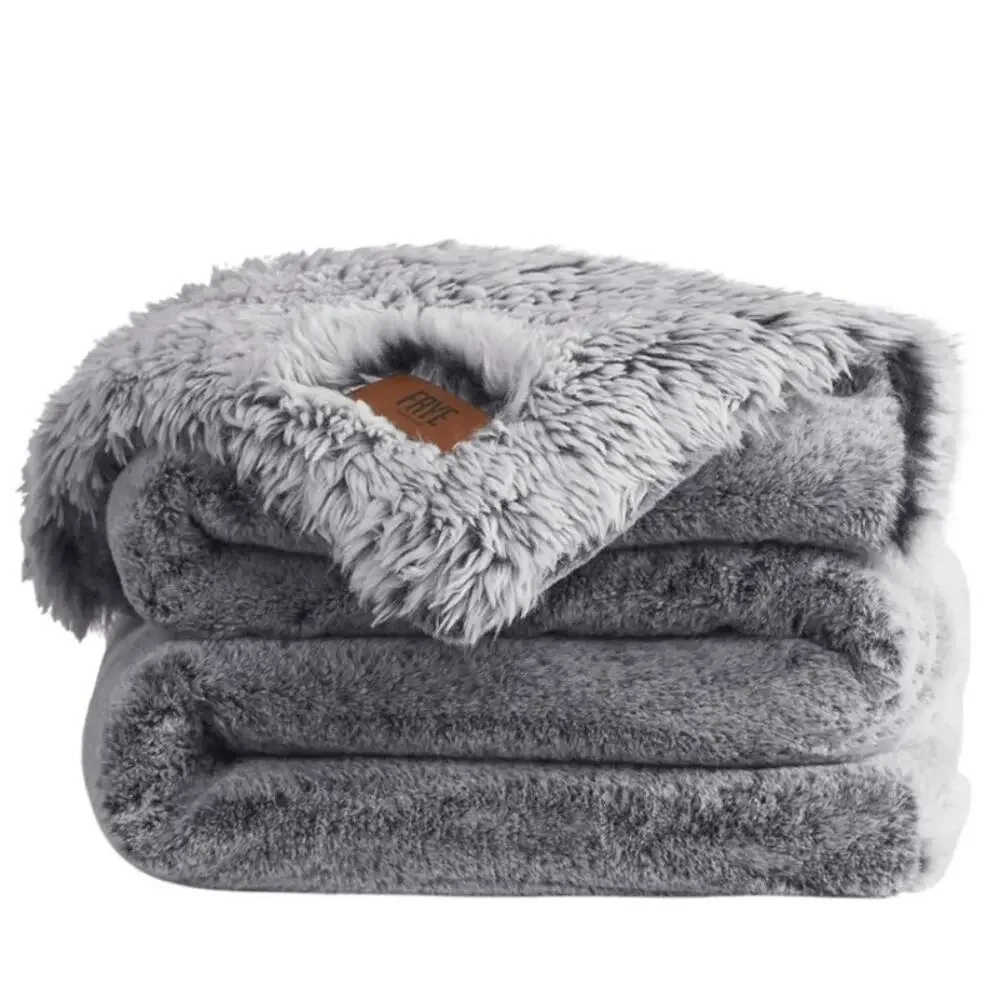 FRYE Arctic Luxe Faux Fur Throw 70”x60”